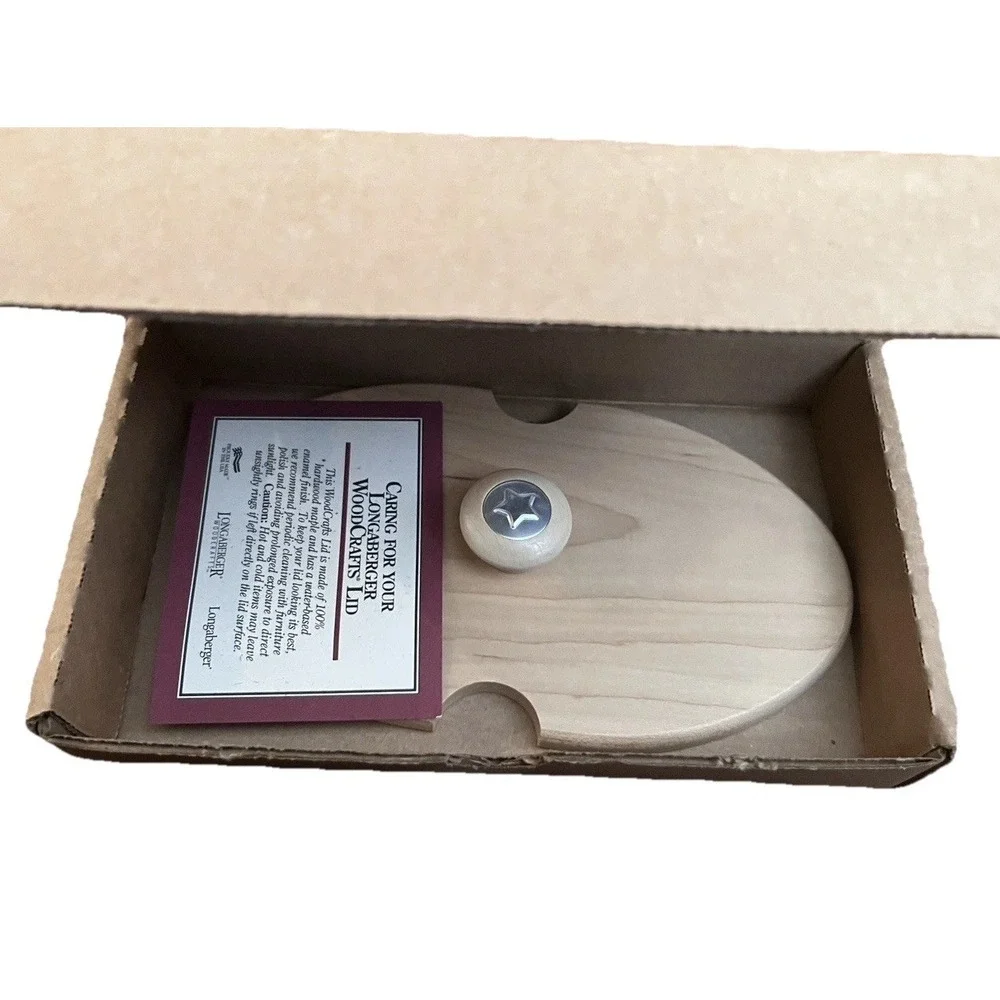 NIB Longaberger Lid 53317 Hostess Appreciation Oval Handle